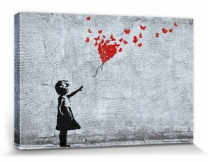 Banksy Madchen Ballon Graffiti Poster Leinwand Druck Bild 30x20cm 110912 Ebay