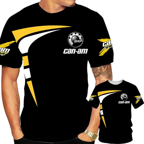 BRP Can Am Motocicleta Impresión 3D Carreras Camiseta Hombre Personalizada Hip Hop - Imagen 9 de 35