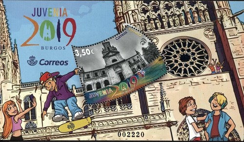 2019 SPANIEN: Jugendbriefmarkenausstellung „Juvenia 2019“, Burgos – MNH