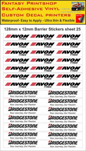 SCALEXTRIC SLOTCAR Building Barrier Trackside Stickers Decals x 34 - sheet 5a - Picture 7 of 9