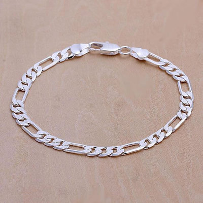Bracelet Maille Figaro Plaqué Or Et Argent - Occasion - Style Classique Et Intemporel