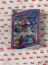 WILLSON CONTRERAS  2022 DONRUSS PINK FIREWORKS DOMINATORS #D10 CHICAGO