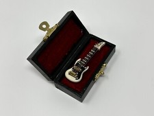 Mini Electric Guitar Figurine - White