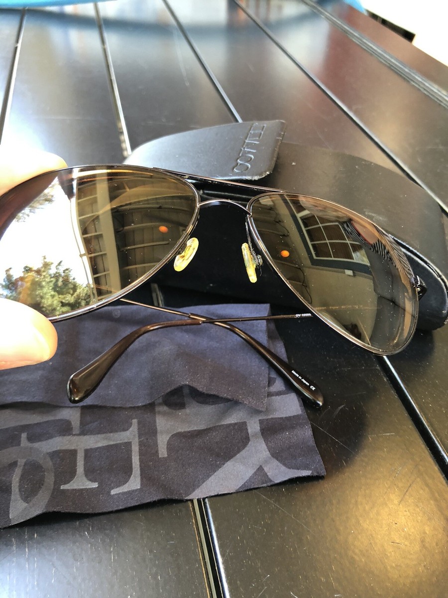 Oliver Peoples Wire Framed Sunglasses Oliver Peoples Weslie Sun with Gold frame and Moondust  main image 3