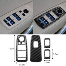 4x Kohlefaser Fensterschalter Verkleidung Auf...