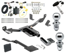 Reese Trailer Tow Hitch For 13-19 Chevy Malibu w/ Wiring 2" + 1-7/8" Ball Lock