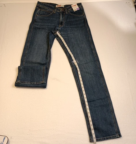 全新男式牧马人 30x34 深蓝色标准版型弹力牛仔裤 #1796601- 全新带标签! - 第 8 张/共 22 张