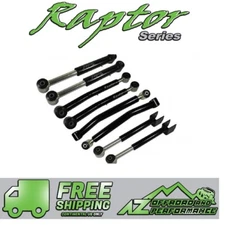 Raptor Series HD Adjustable Control Arm Kit for 0-6" Lift 07-18 Jeep Wrangler JK