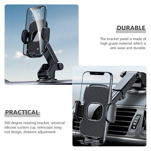 Suction Cup Phone Holder Vent Car Mount Navigation Stand Bracket for - 第 8/10 張圖片