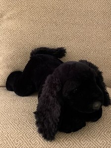 black cocker spaniel soft toy