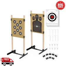 Shooting Targets Stand Durable Holder Stable Adjustable Base Outdoor 2 Pack New