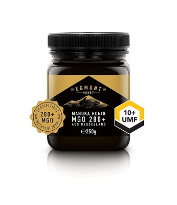 Egmont Honey Manuka Honig 280+ MGO 10+ UMF 250g |zertifizierter MGO und UMF Geha