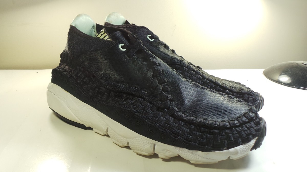 NIKE 2010 FOOTSCAPE WOVEN CHUKKA 3HC 443686 001 BLACK 9 MAX FORCE