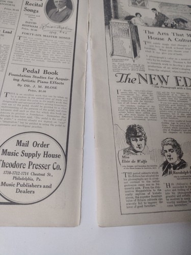 Antique The Etude Pressers Musical Magazine March 1920 Walter Damrosch Compser - Picture 7 of 7