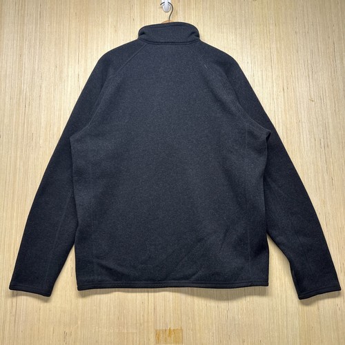 Patagonia Sweater Adult Size Large Black Long Sleeve Men's Harvard Law 1/4 Zip - Picture 2 of 15