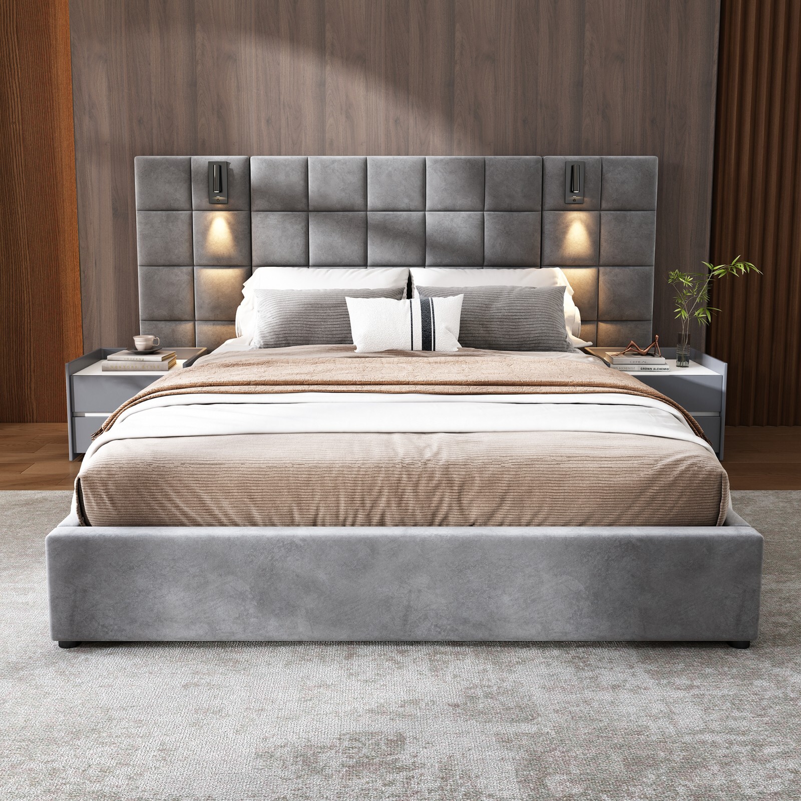 & Headboar,wide Headboard