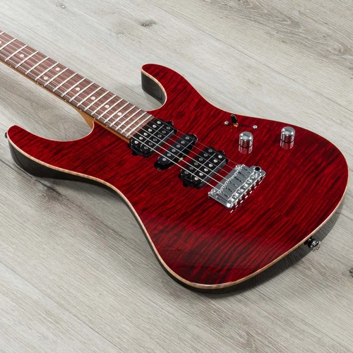 Suhr Modern Plus HSH Guitar, Pau Ferro Fretboard, Chili Pepper Red