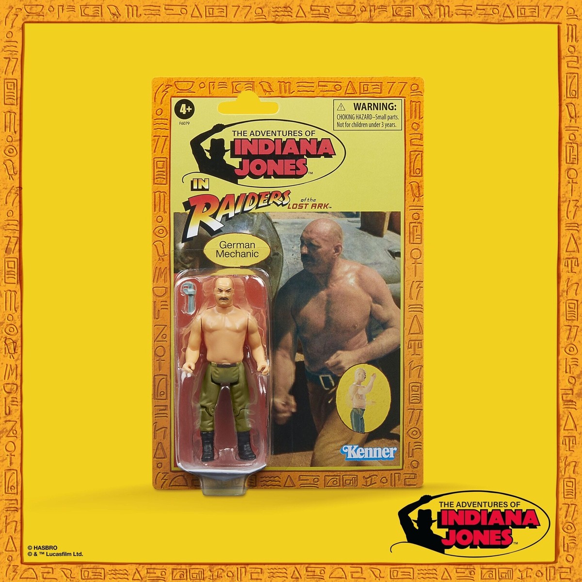 Indiana Jones German Mechanic Retro Collection Figure Raiders Lost