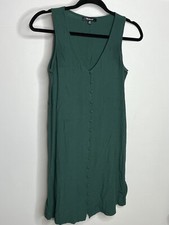 Madewell Dress Womens XXS Green Sleeveless Viscose Sexy Tunic Top