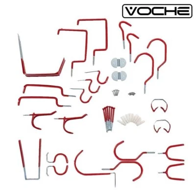 Voche® 30 Piece Storage Hook Set Bike Tool Garage Shed Ladder