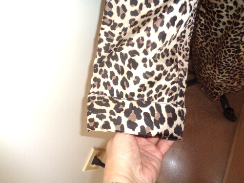 CHICO'S AMINAL PRINT TRENCH NYLON COAT W/BELT-SPRING/FALL SIZE 2 NEW W/TAGS - Picture 4 of 9