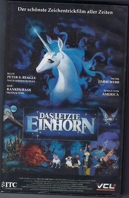 VHS Video Kassette Das letzte Einhorn Zeichentrick Film VCL ITC 86 Min Trickfilm