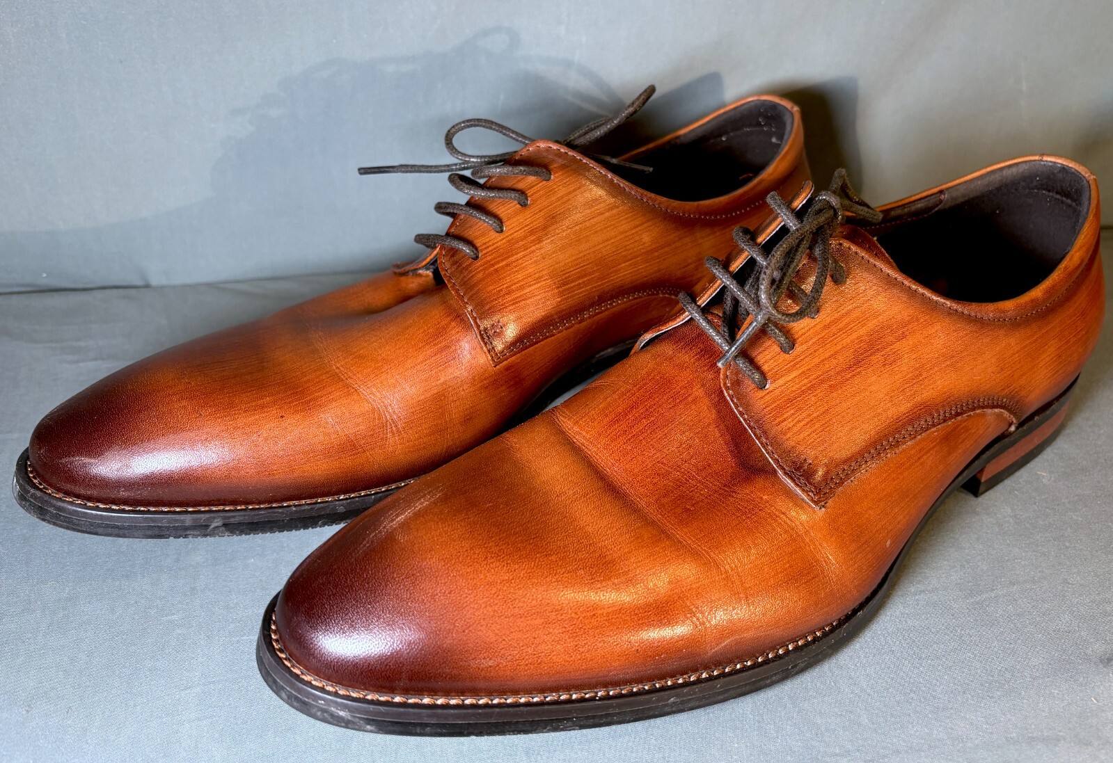 SAOLA HANMCE Scarpe eleganti da uomo Marrone Taglia 9 vera pelle