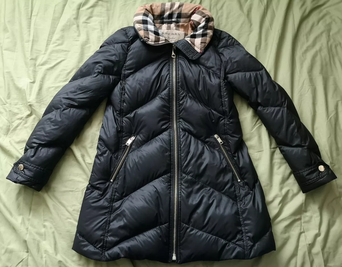 Burberry women's black coat sale
