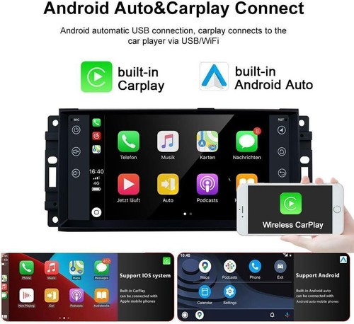 Android 13 For 2008-2014 Dodge Challenger Carplay Car Stereo Radio GPS SWC WIFI - Picture 9 of 24