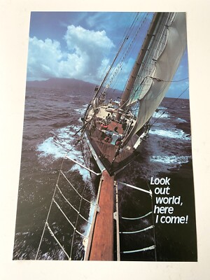 Vintage Argus Sailboat Motivation Inspirational School Poster 21  X 14  #42643