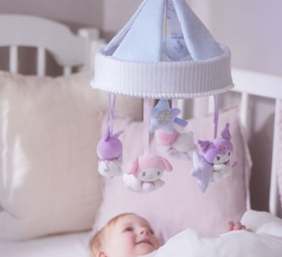 Sanrio Baby Mini Mobile | Adjustable Clip-On Stroller/Crib Toy | Newborn Gift