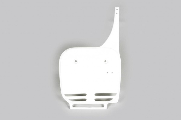 Startnummerntafel Verkleidung Number Plate Passt An Kawasaki Kx 60 84-04 Weiß-image