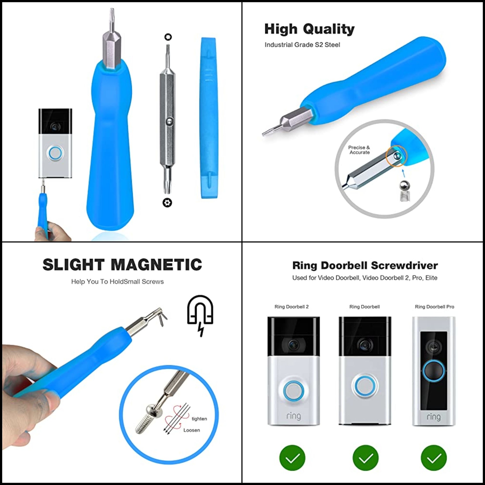 Ring Doorbell Screwdriver Bit Set for Battery Change and WiFi Reset-image