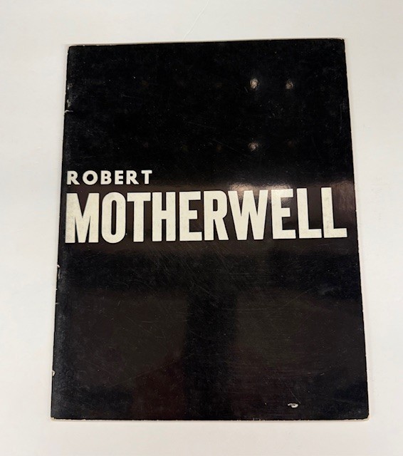 MOTHERWELL  Exhibition Catalog of Paintings & Collages by Robert Motherwell 1961