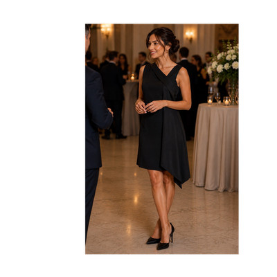 maxi black formal dress Luxury Couture Beaded Black Formal Dress - Size 12