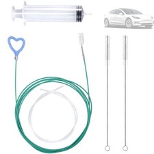 5pcs Car Sunroof Drain Cleaning Tool 118in Flexible Long Pipe Cleaner Brush Kit