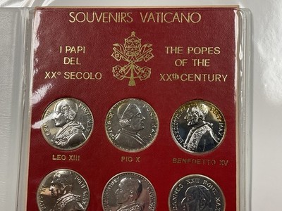 Souvenir Citta Del Vaticano Coin Complete Set 9 coins NICE SHINY
