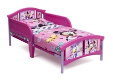 Delta Children Plastic Toddler Bed, Disney 1 Count Pack of 1 , Minnie Mouse