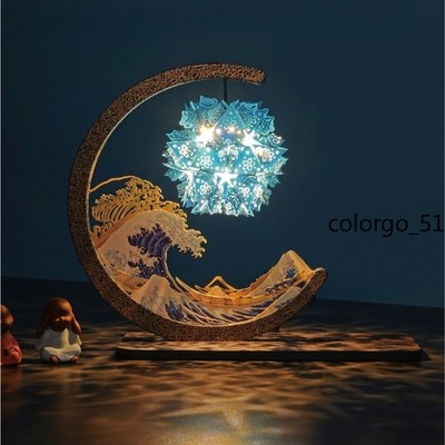 Paper Lamp Chinese Culture Handicraft Festival Night Light Ancient LED DIY Gifts