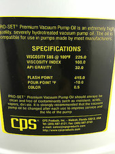GENUINE  PREMIUM   VACUUM PUMP OIL 1 GALLON   3.78LT VPOG