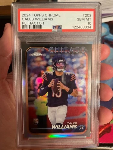 2024 Topps Chrome #202 Caleb Williams Refractor PSA 10
