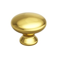 10 Pack Cabinet Knobs, Plastic Round Drawer Knobs, Brass Gold Single Hole Kit...