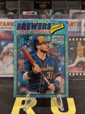 2026 Topps Heritage - Danny Jensen - Bluer Sparkle #347 - Milwaukee Brewers
