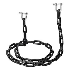 5ft PVC-Coated Steel Boat Anchor Chain,Boat Chain with Stainless Steel D-Shap...