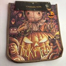 Trick R Treat Halloween Canvas Tote Bag