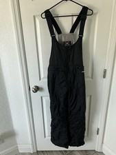 ARCTIX Women's Snow Bib Pants Black M 29" Insulated Pockets Ski Outdoor