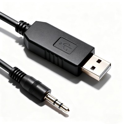 PL2303 USB to RS232 Audio Jack 3.5mm Serial Cable for GTMedia V7 V8 Satellite...