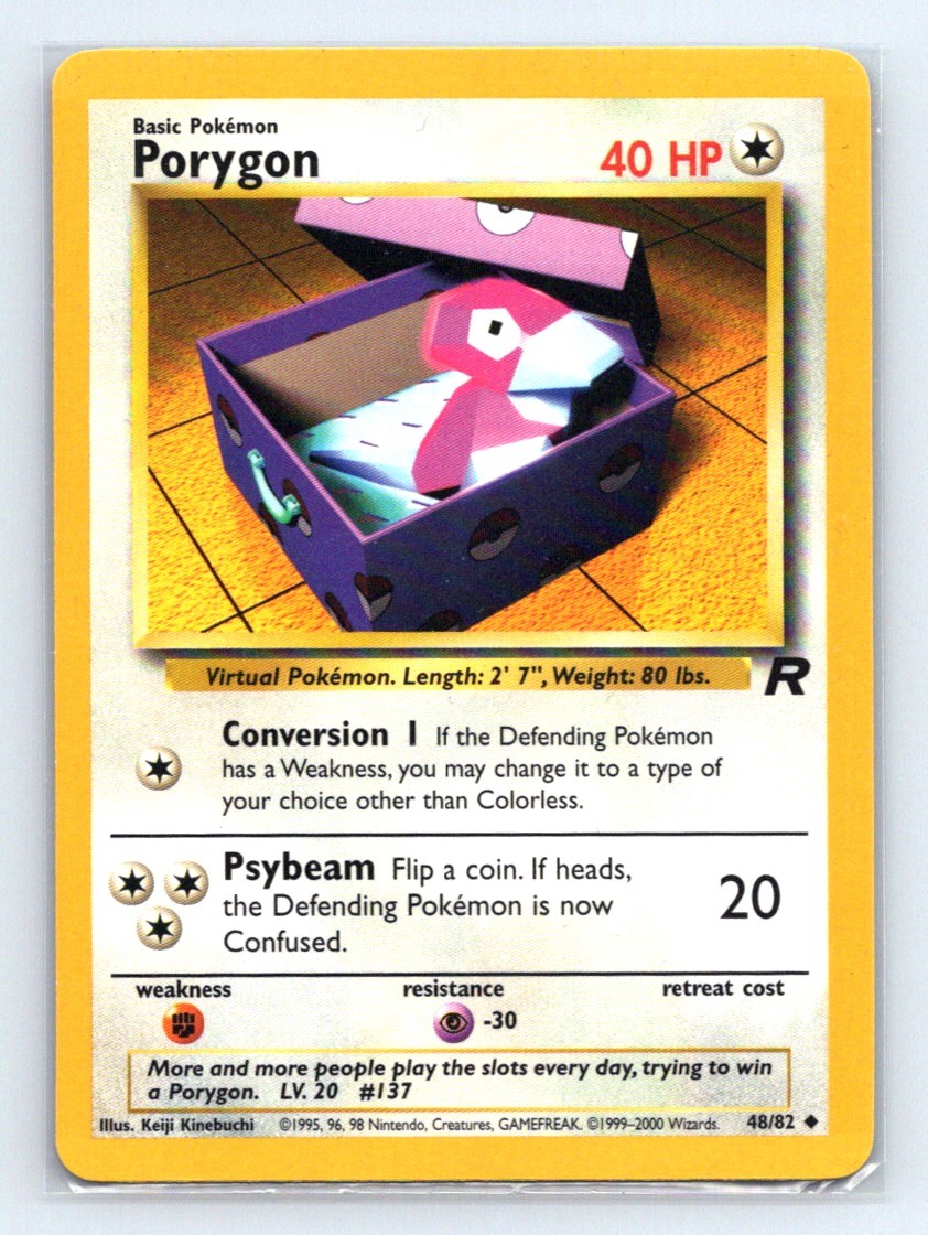Porygon Team Rocket #48/82 English Pokemon Card - NM