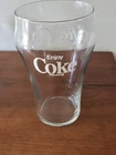 Vintage Coca Cola Coke Glass 28 oz 7" Tall Glass Trade Mark 70's Extra Large!