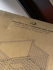 Dream On Me Dillian 5 in 1 Convertible Crib Wood Fits Crib Mattress